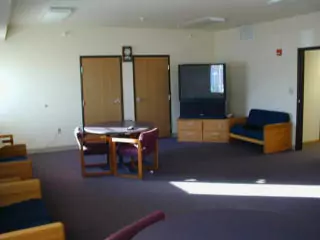 Men's facility recreation room